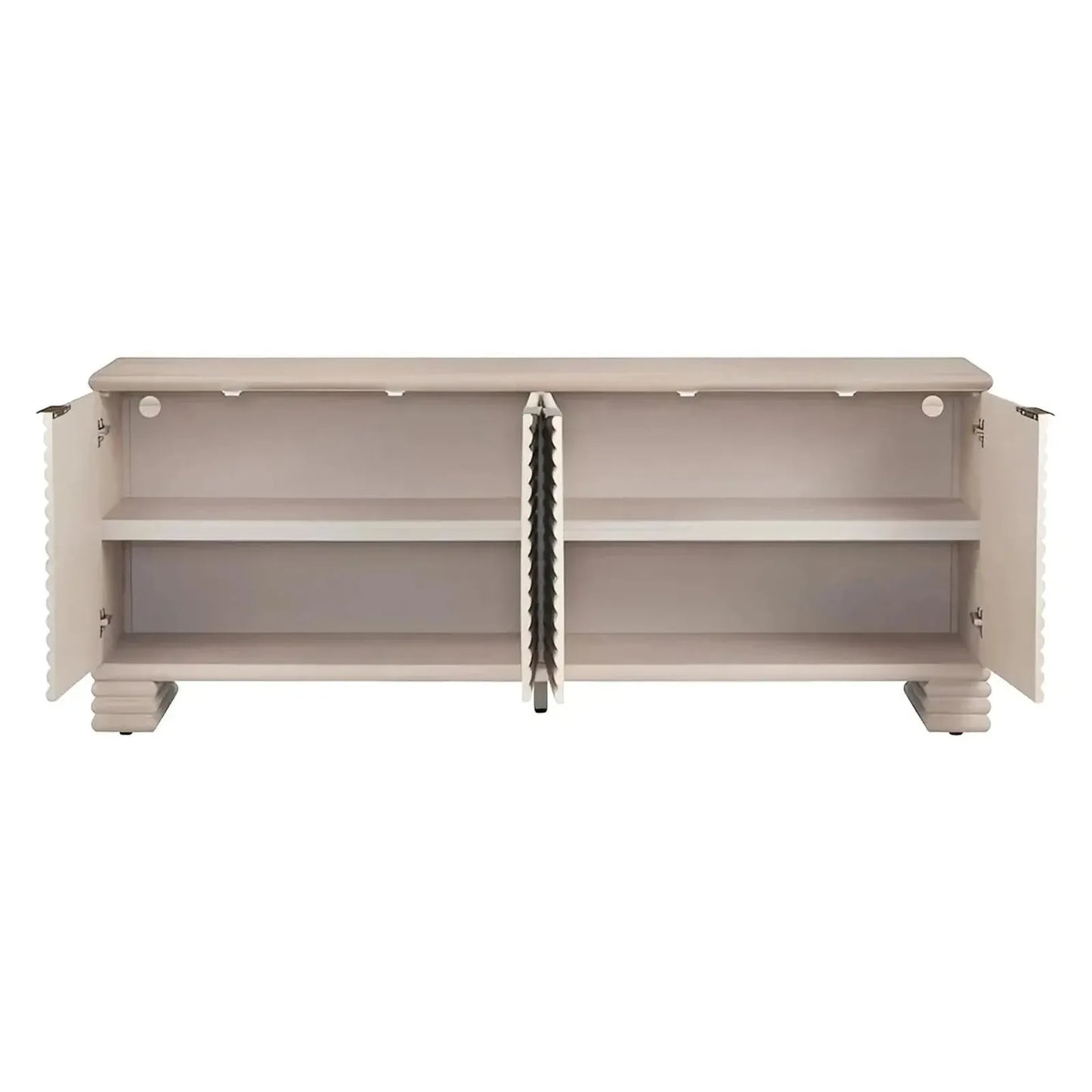 Mapleglen Four-Door Cabinet - Natural - Coastal, Transitional