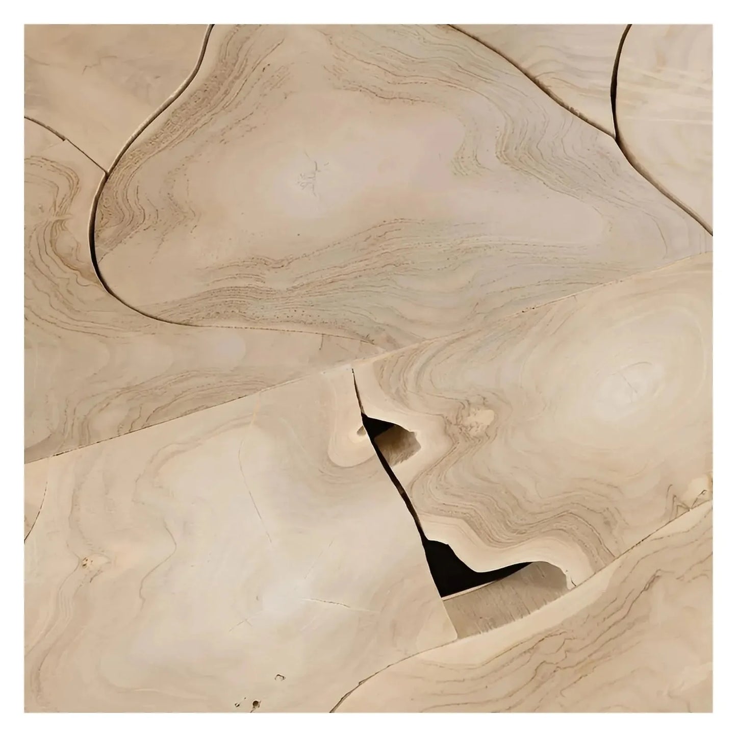 Whitmore Organic Slice Block Cocktail or Coffee Table