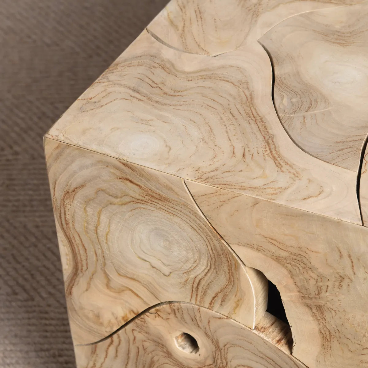 Whitmore Organic Slice Block Cocktail or Coffee Table