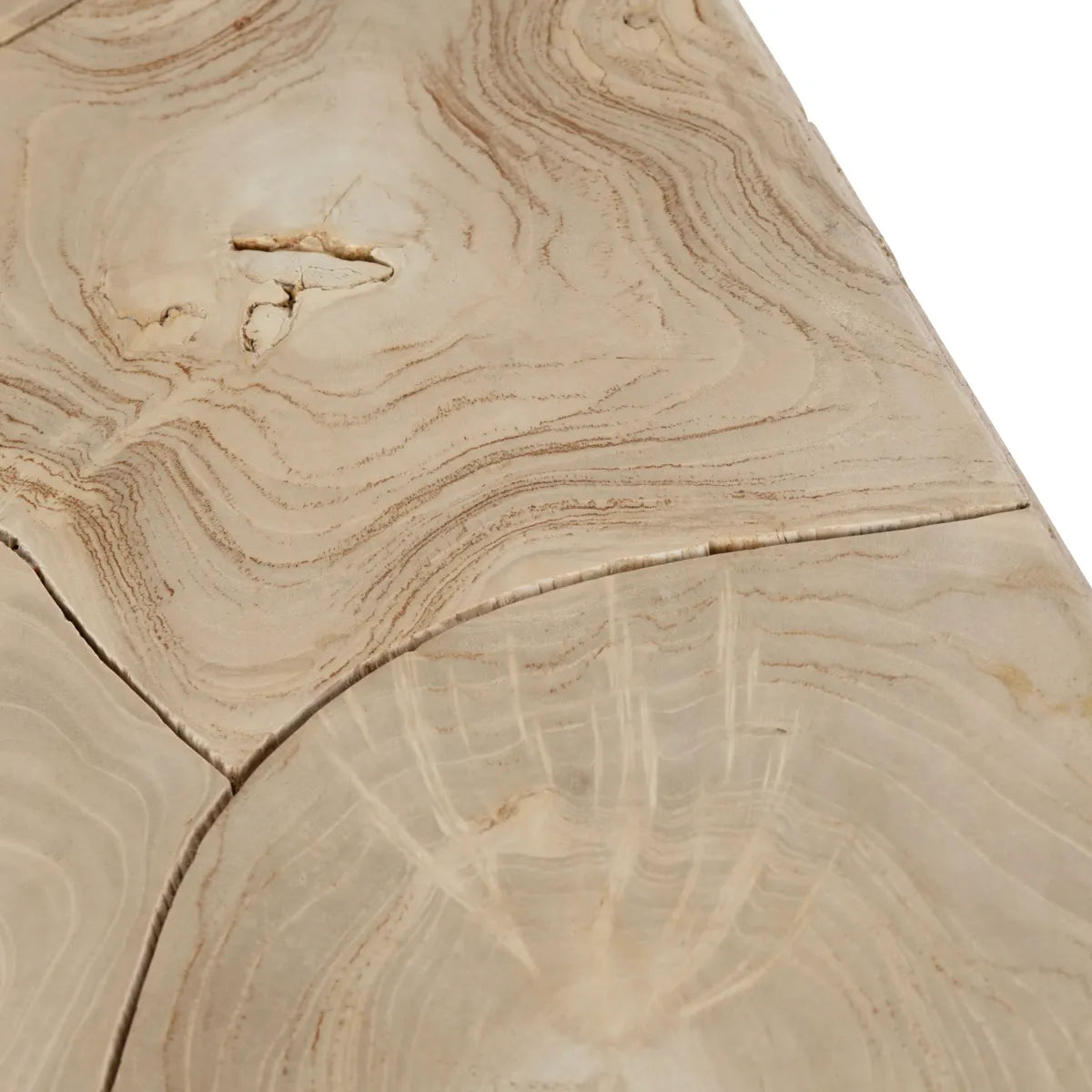 Whitmore Root-Inspired Cube End Table – Light Natural (Set of 2)