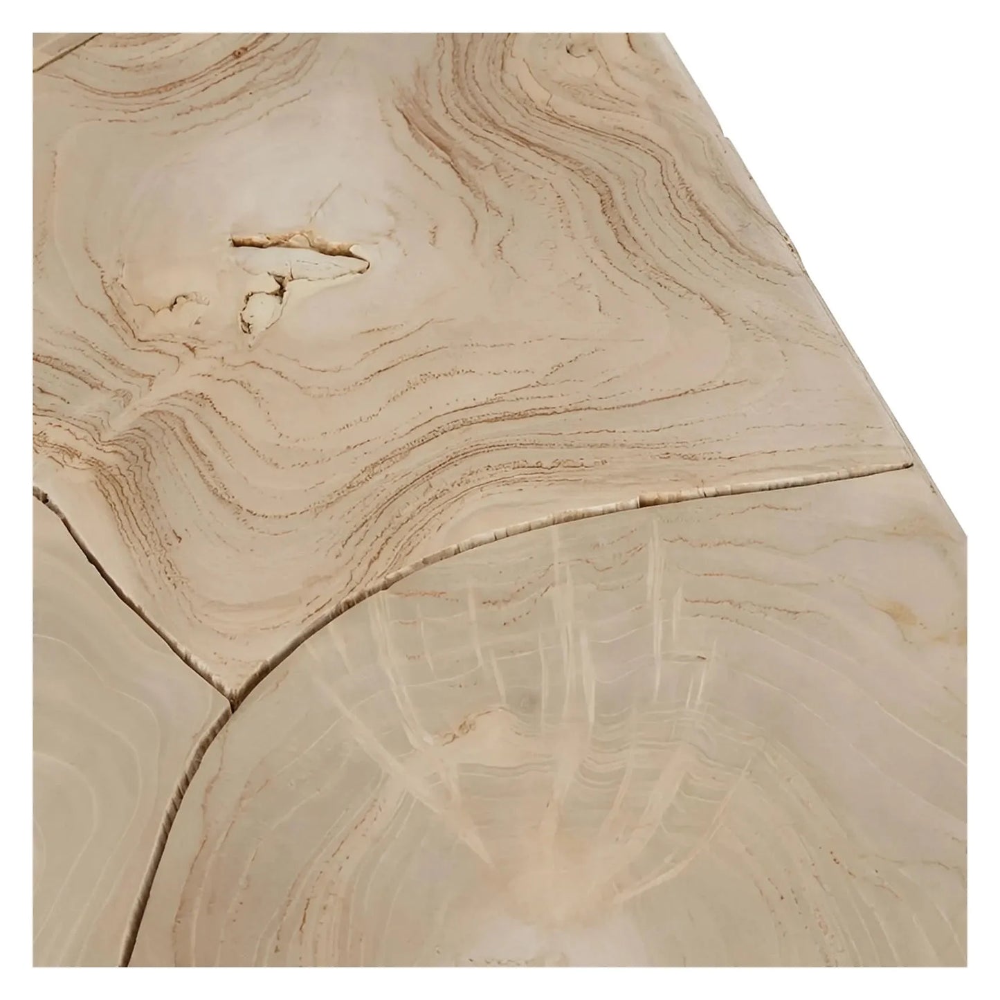 Whitmore Root-Inspired Cube End Table – Light Natural (Set of 2)