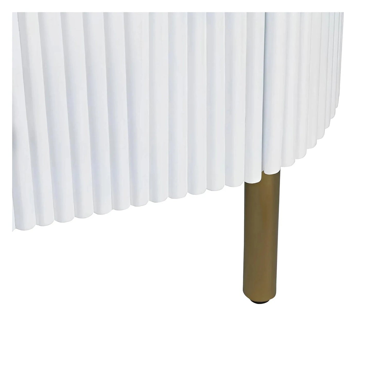 Camden Painted White Nightstands (2-Pack) Transitional, tapered legs, felt-lined top drawers