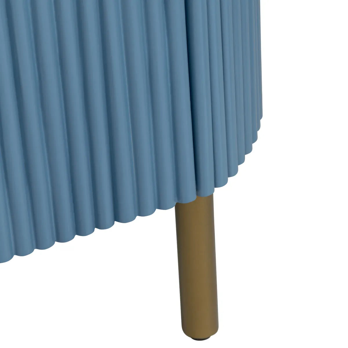 Mystic Painted Blue Nightstands (2-Pack) Transitional, tapered legs, felt-lined top drawers