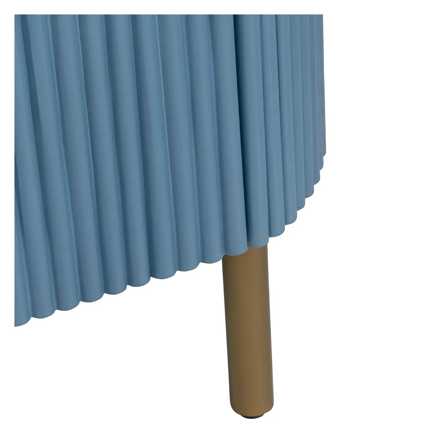 Mystic Painted Blue Nightstands (2-Pack) Transitional, tapered legs, felt-lined top drawers