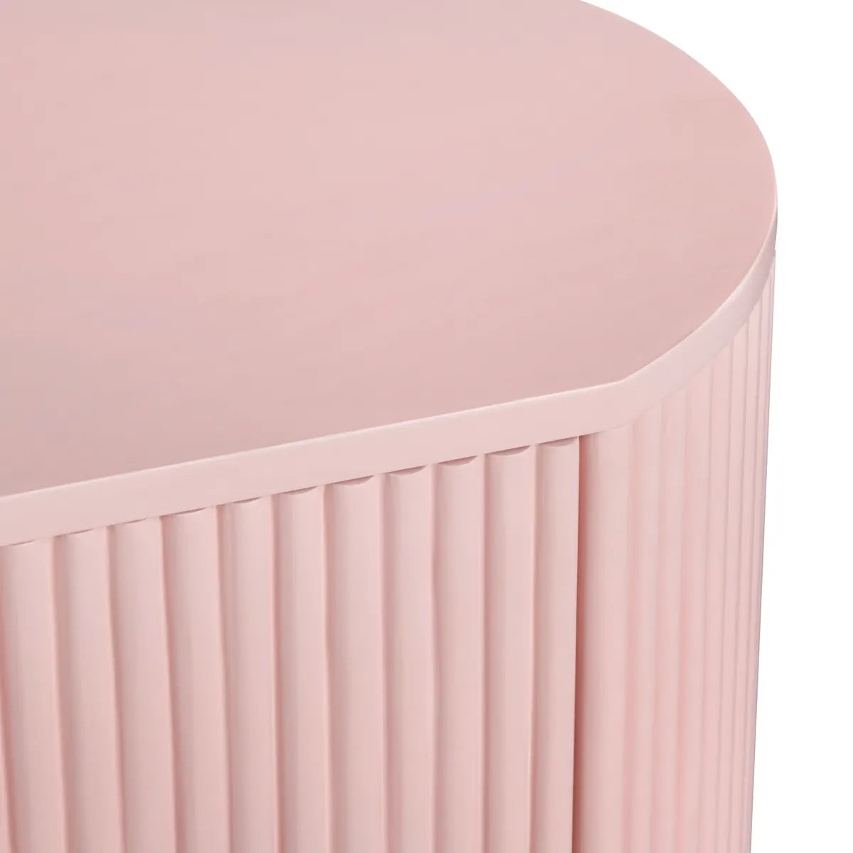 New Paltz Painted Pink Nightstands (2-Pack) Transitional, tapered legs, felt-lined top drawers