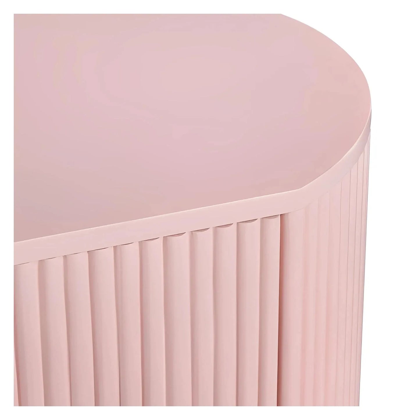 New Paltz Painted Pink Nightstands (2-Pack) Transitional, tapered legs, felt-lined top drawers