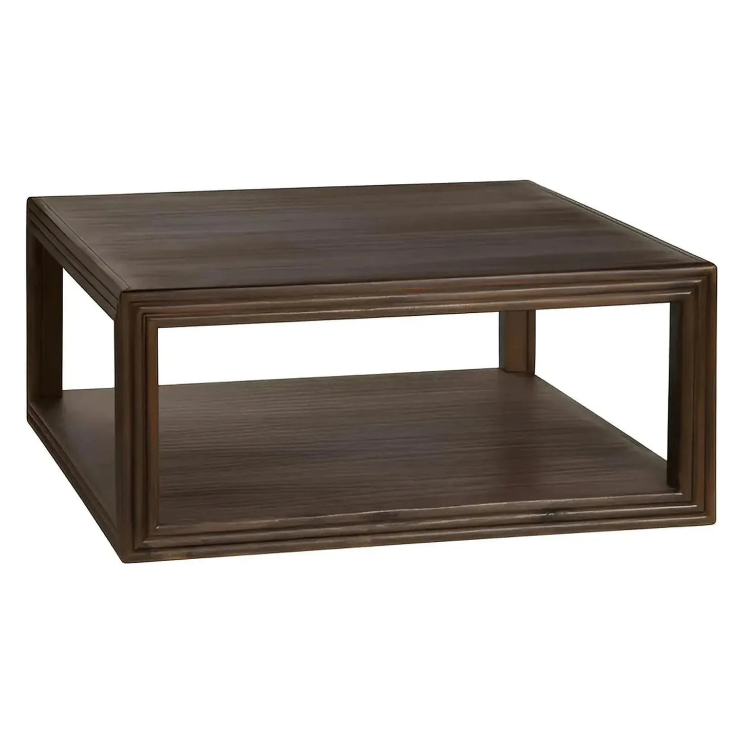 Hastings Open Frame Square Wood Cocktail or Coffee Table