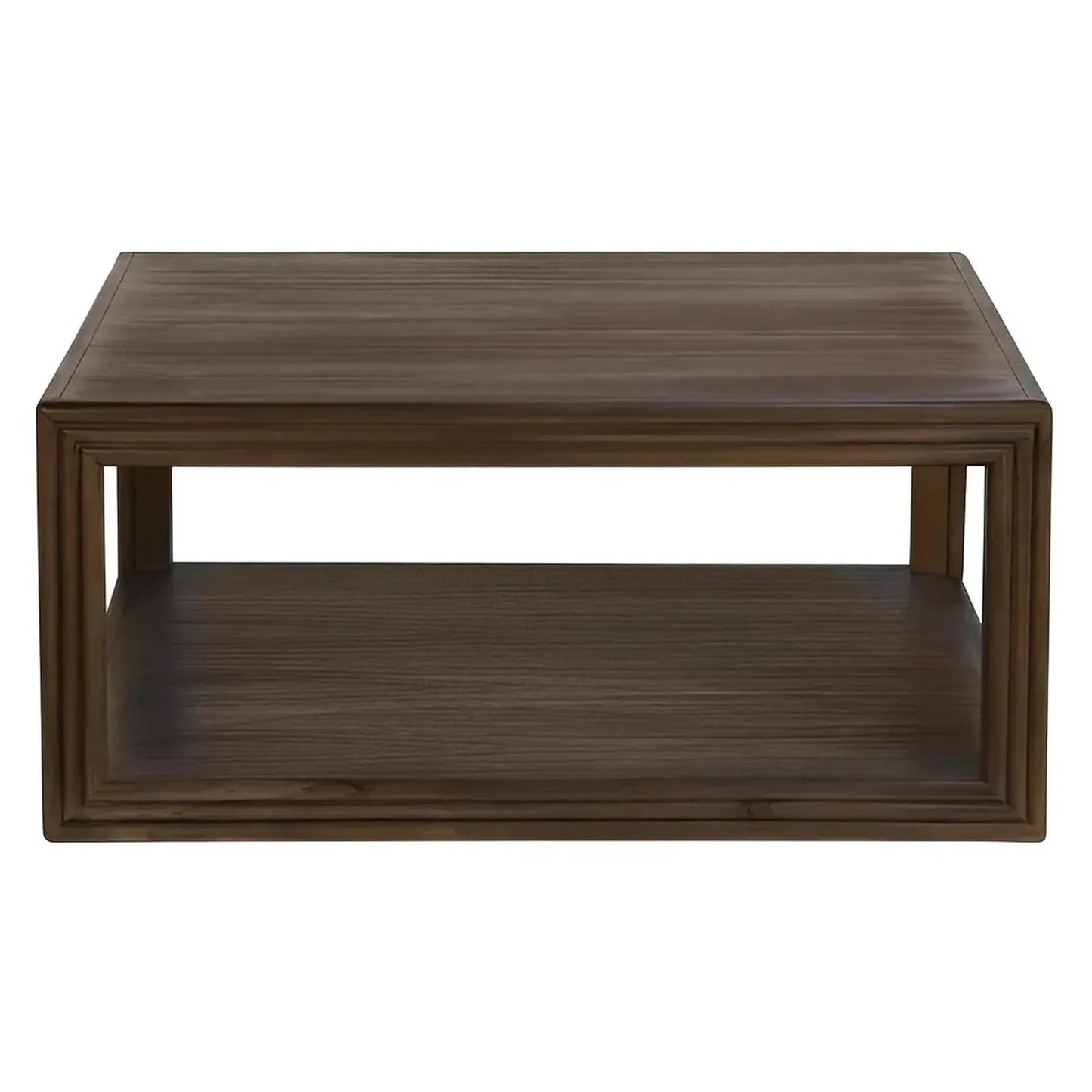 Hastings Open Frame Square Wood Cocktail or Coffee Table