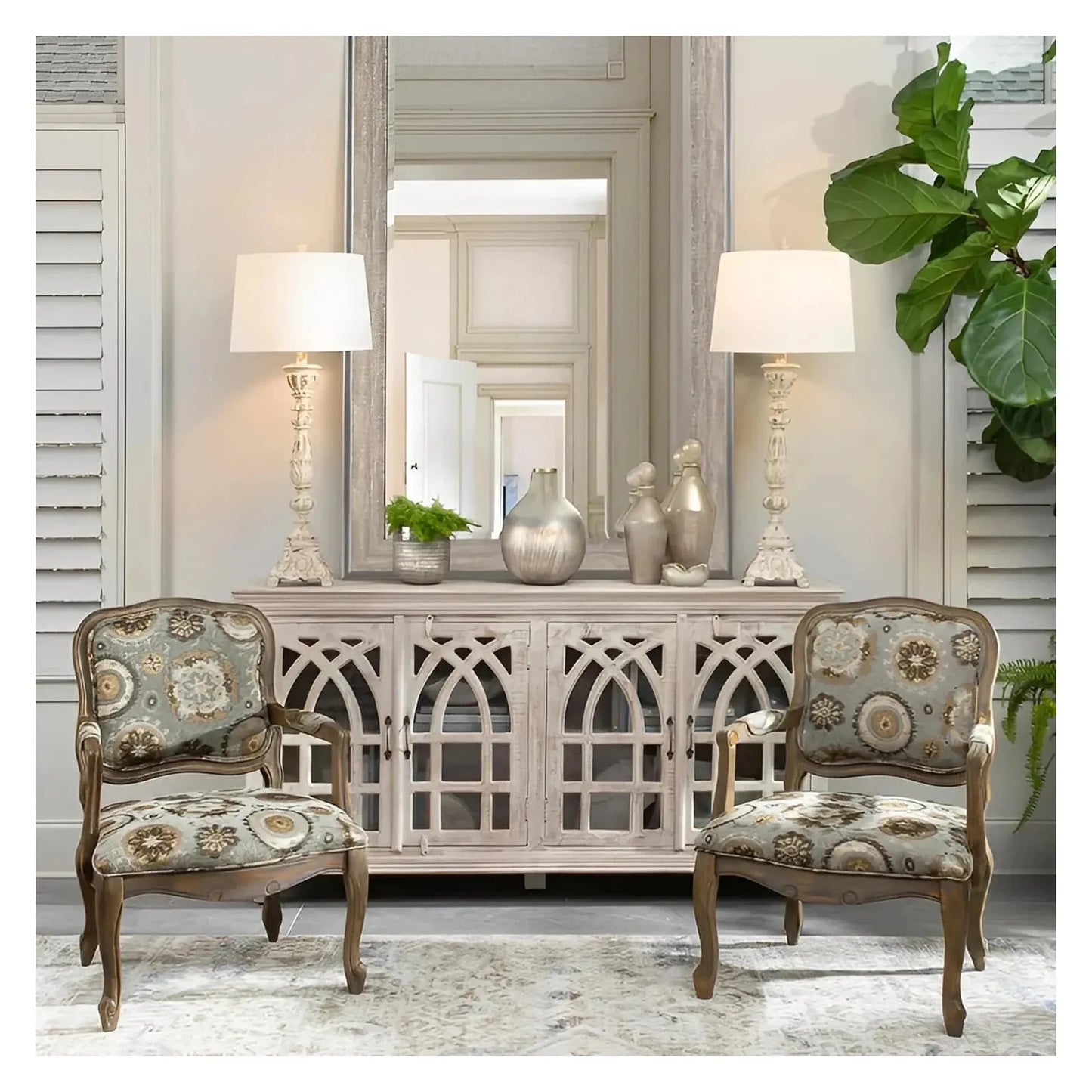 Wexford Manor Cathedral Sideboard, Buffet, or Credenza | 72 x 16 x 38 (in)