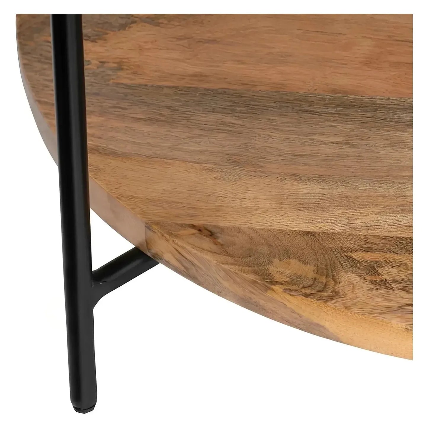 Ashmont Drive Round Marble & Wood Cocktail or Coffee Table