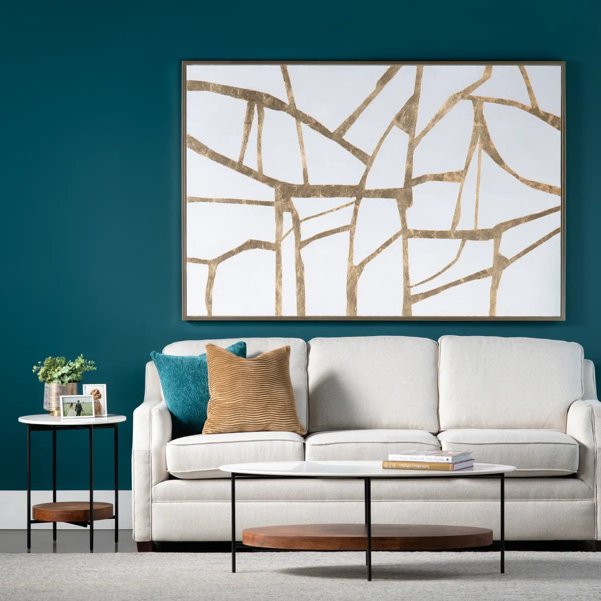 Ashmont End Table (Set of 2) - Solid Wood - Metal Frame