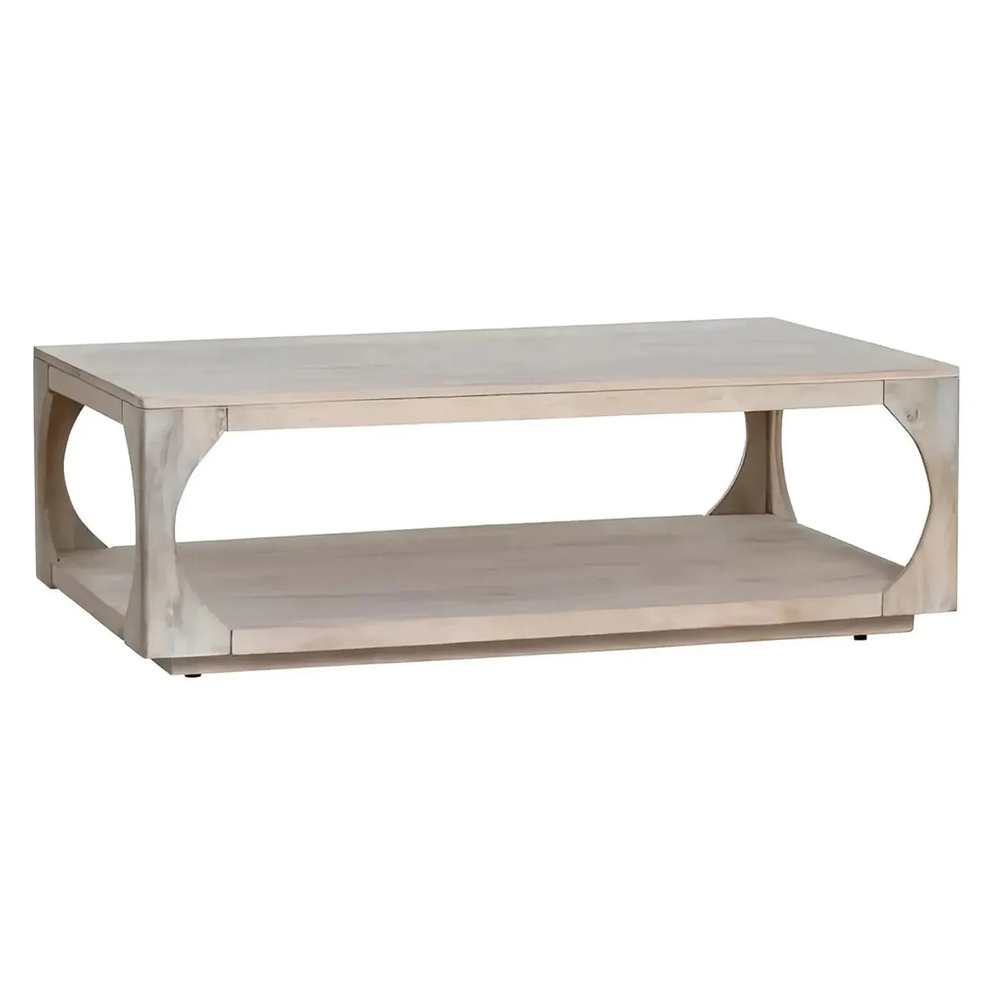 Fairfield Open-Block Rectangular Cocktail or Coffee Table