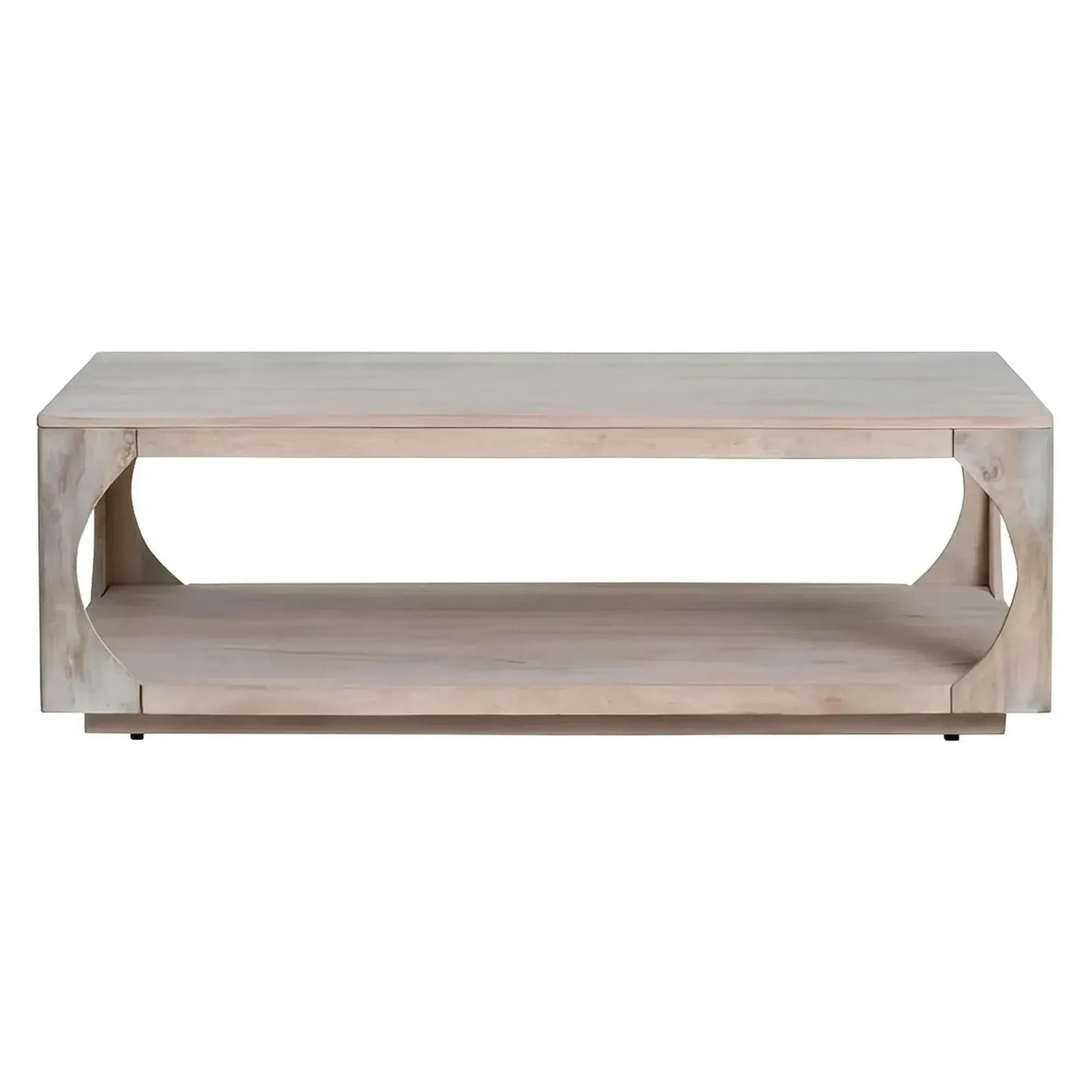 Fairfield Open-Block Rectangular Cocktail or Coffee Table