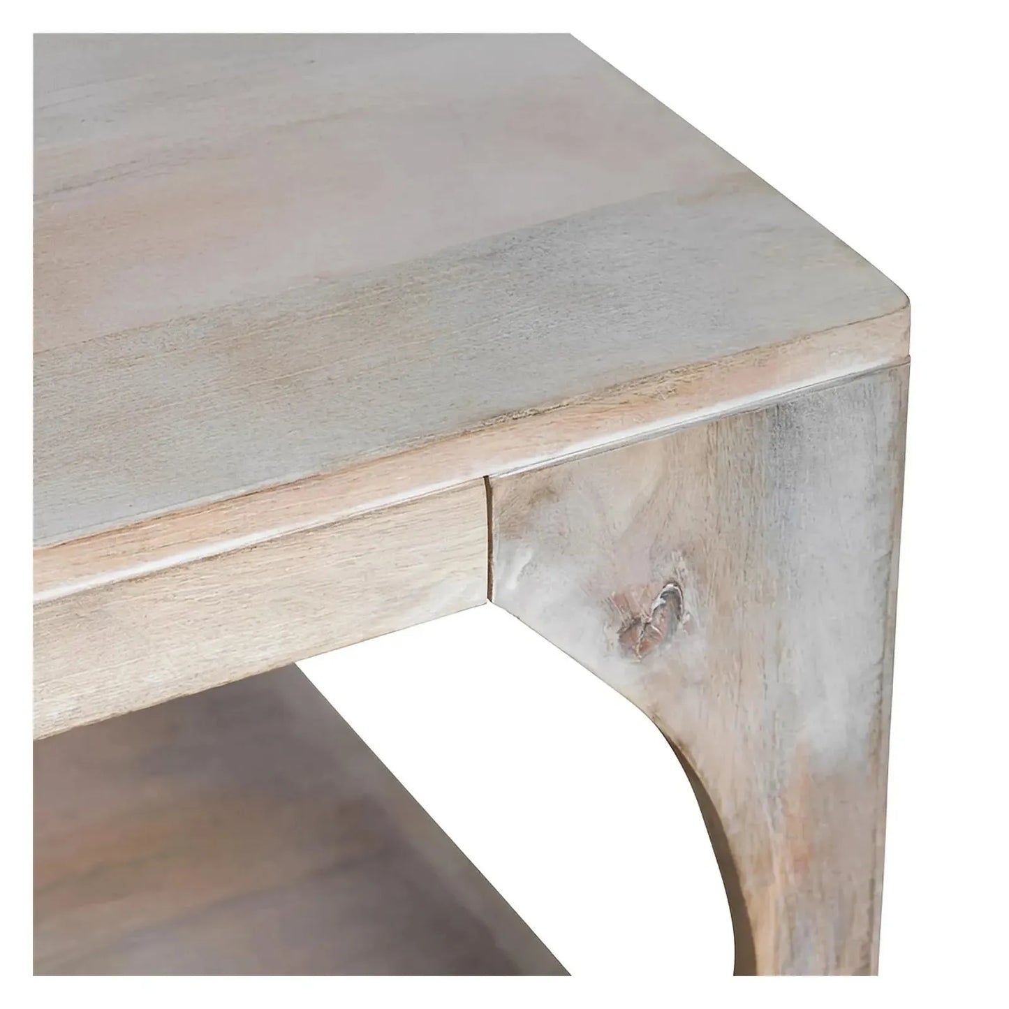 Fairfield Open-Block Rectangular Cocktail or Coffee Table