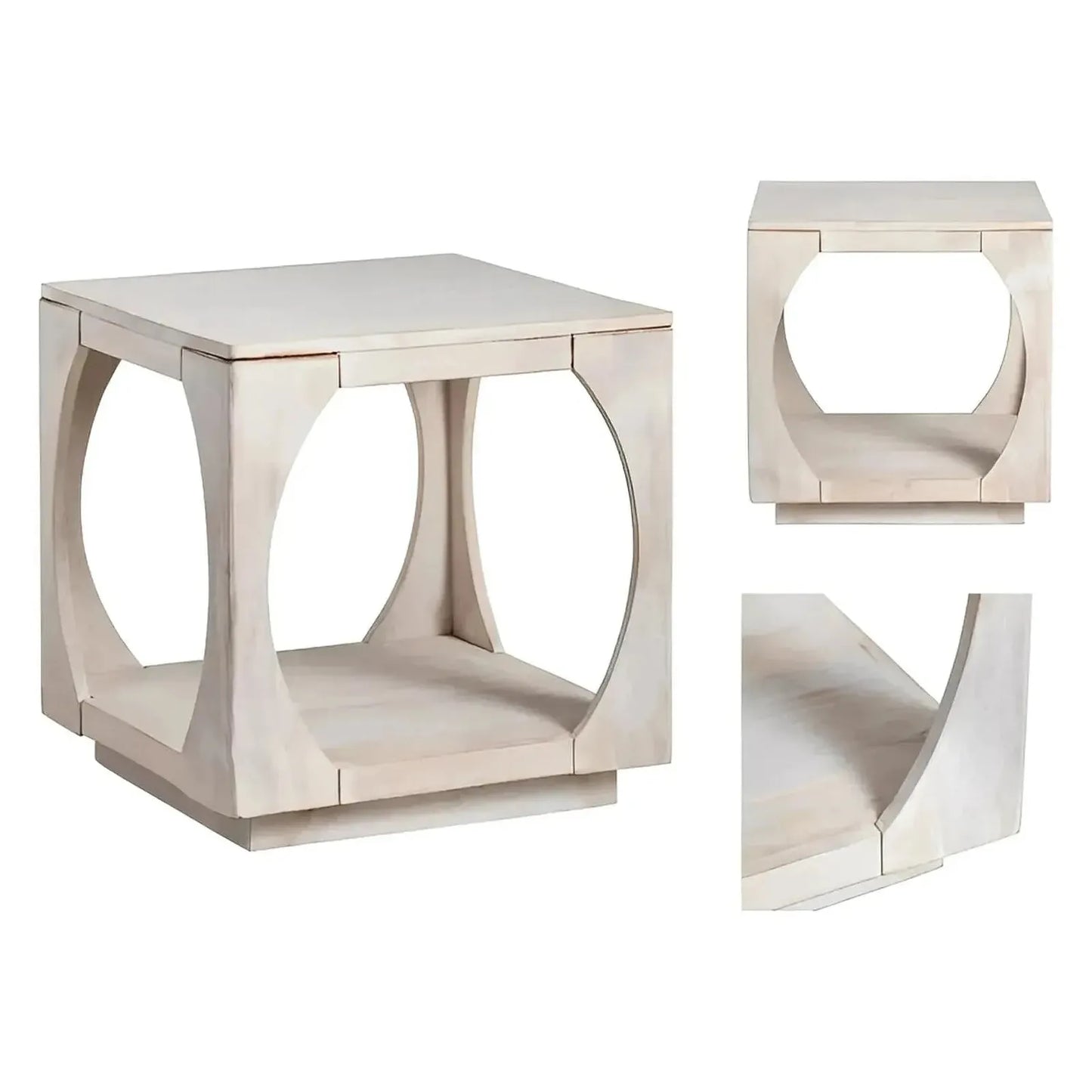 Fairfield End Table (Set of 2) - Square - Solid Wood - Storage