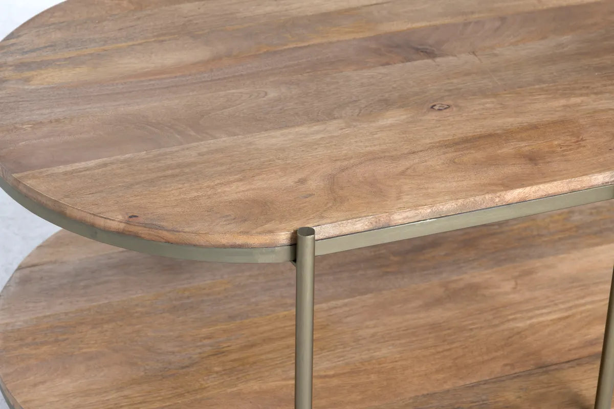 Redmond Tiered Oval Cocktail or Coffee Table