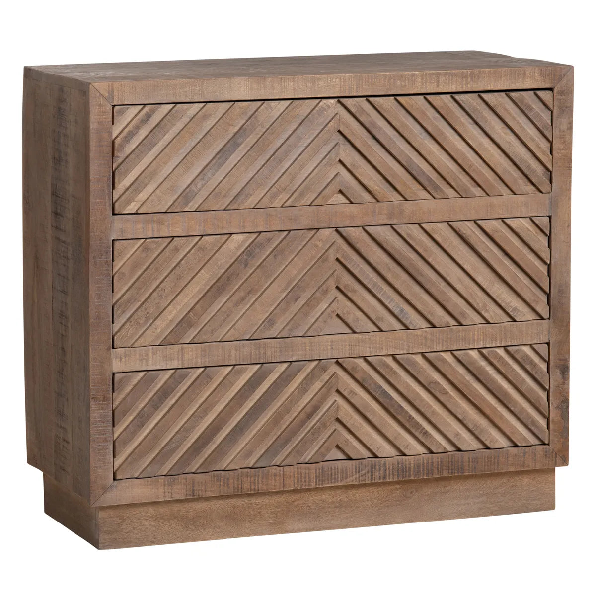 Cold Spring Stained Brown Nightstands (2-Pack), Mango Wood, Rustic, solid wood craftsmanship, distressed wood texture