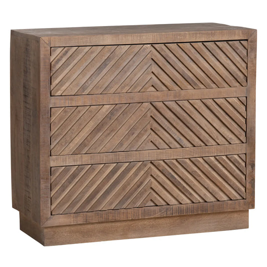 Cold Spring Stained Brown Nightstands (2-Pack), Mango Wood, Rustic, solid wood craftsmanship, distressed wood texture