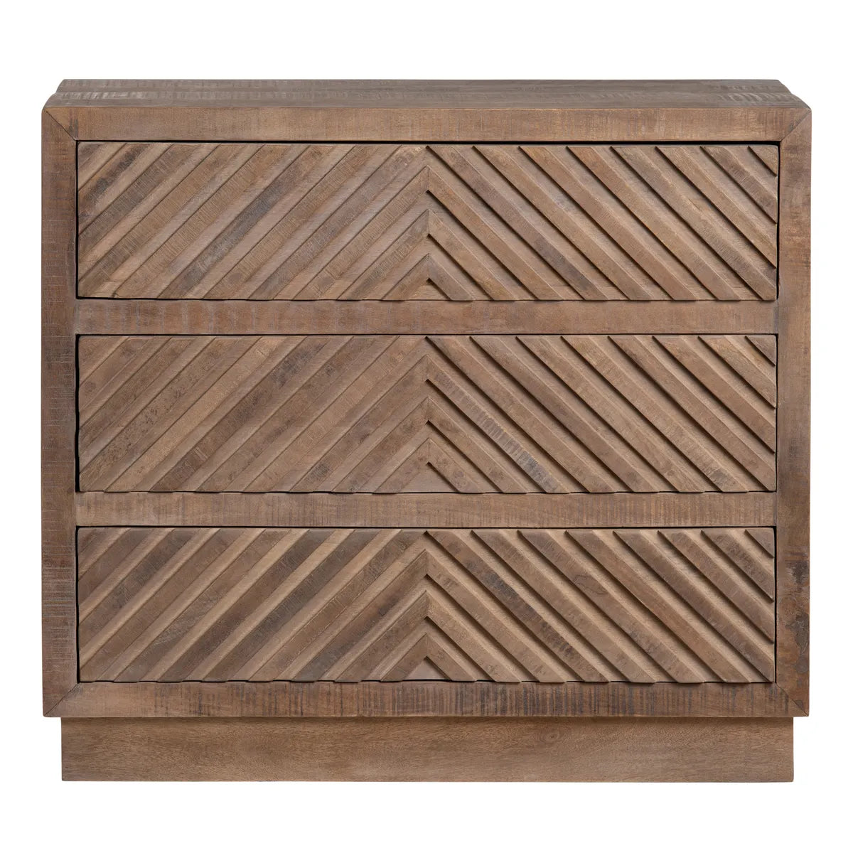 Cold Spring Stained Brown Nightstands (2-Pack), Mango Wood, Rustic, solid wood craftsmanship, distressed wood texture
