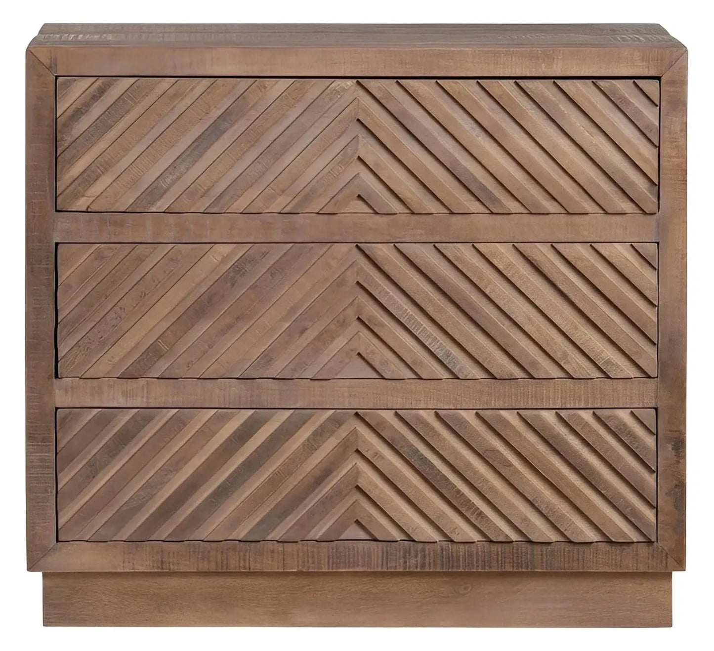 Cold Spring Stained Brown Nightstands (2-Pack), Mango Wood, Rustic, solid wood craftsmanship, distressed wood texture