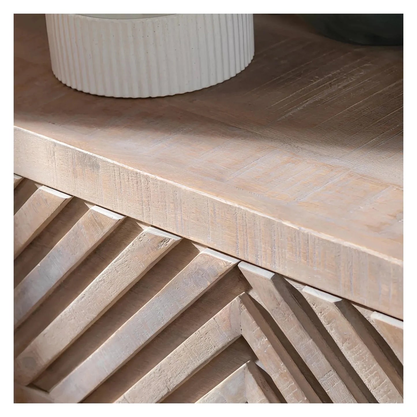 Cold Spring Stained Brown Nightstands (2-Pack), Mango Wood, Rustic, solid wood craftsmanship, distressed wood texture