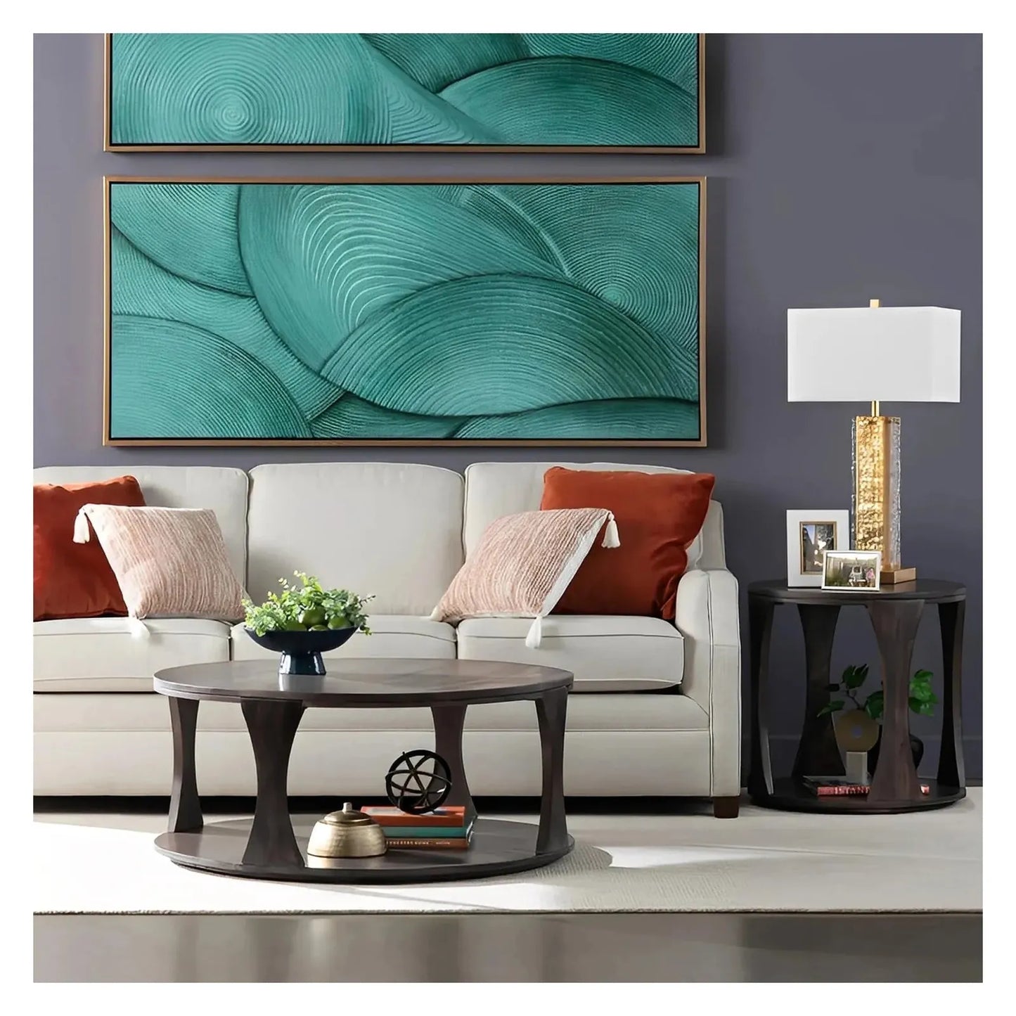 Briarbrook Round Open-Base Cocktail or Coffee Table