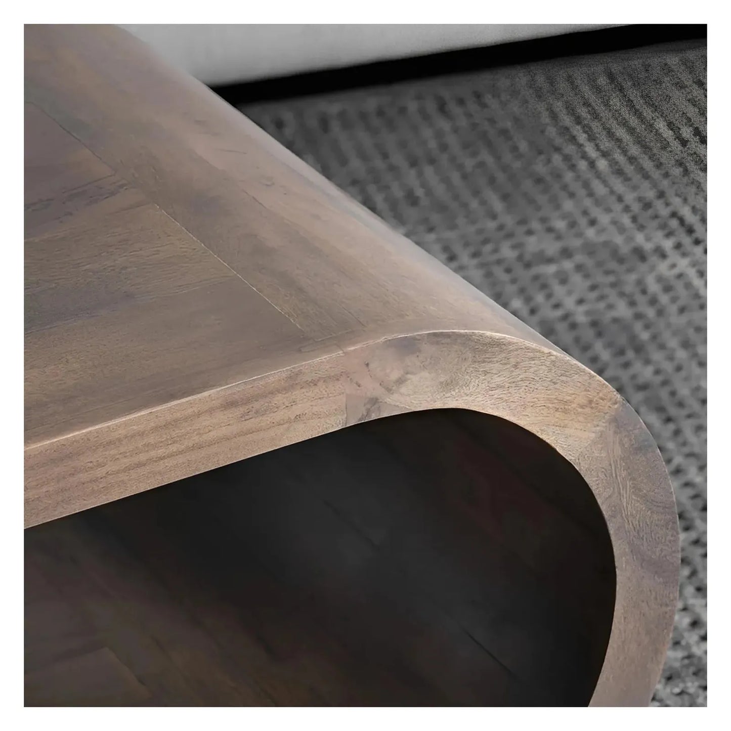 Kingstyn Curved Edge Cocktail or Coffee Table