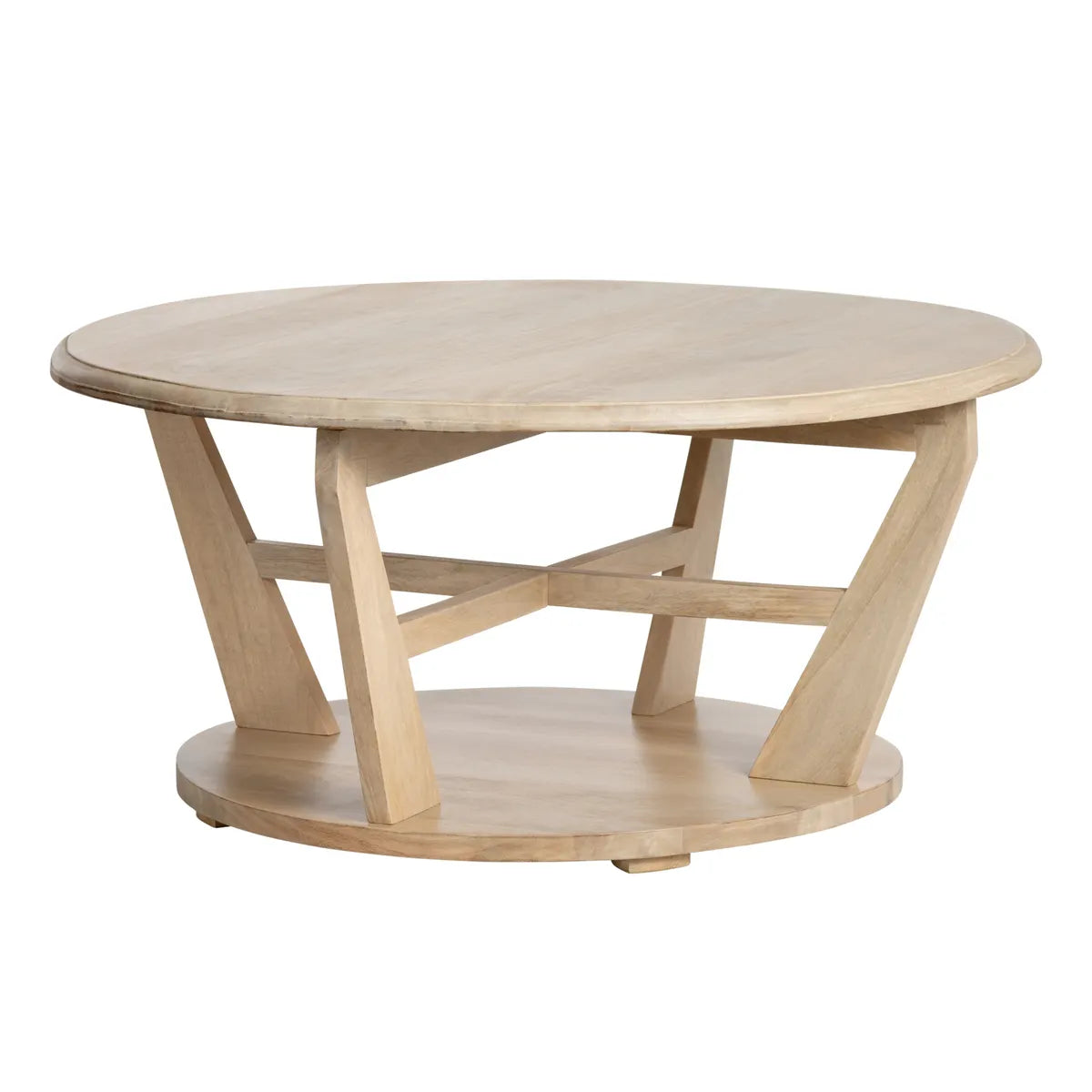Ellery Geometric Round Cocktail or Coffee Table