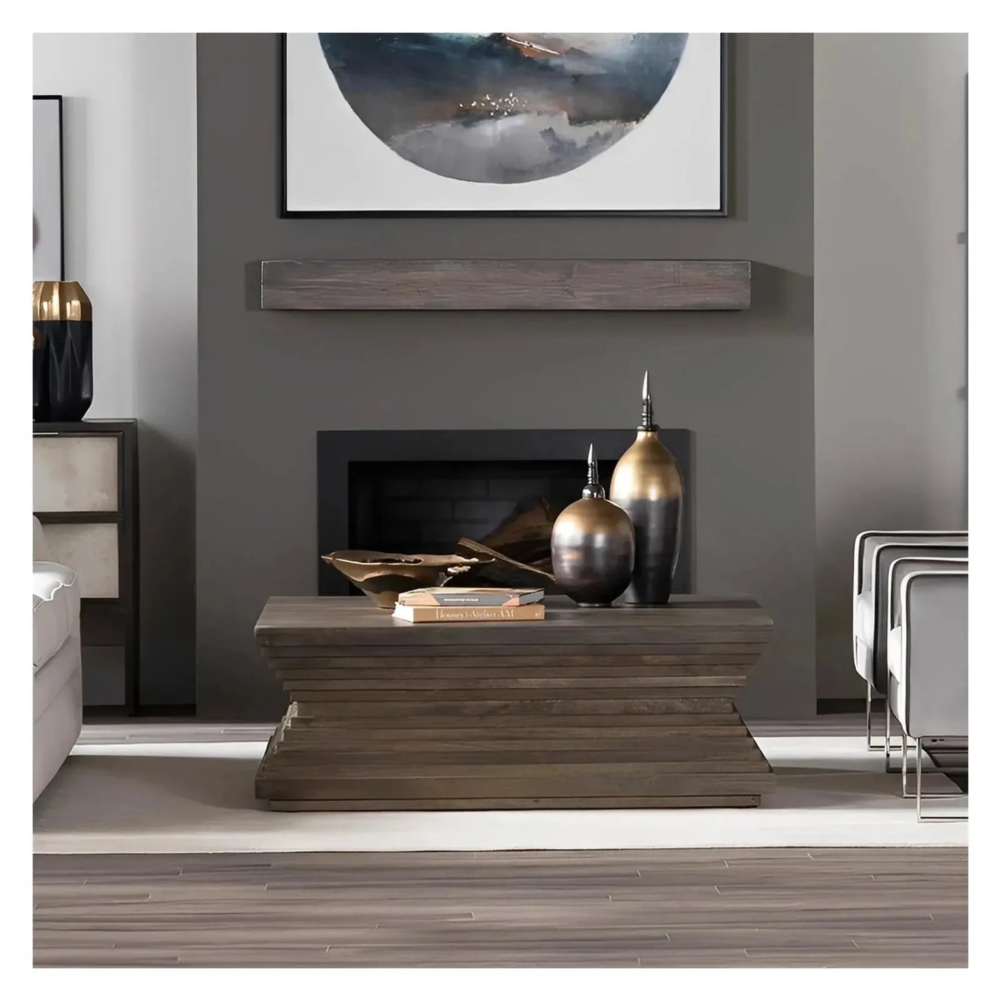 Covington Tiered Square Cocktail or Coffee Table