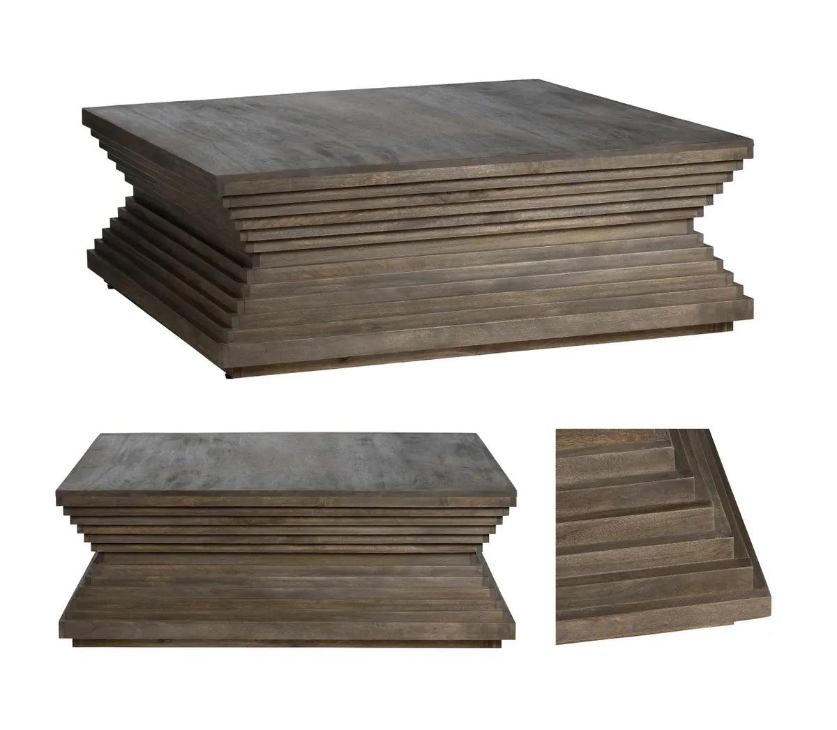Covington Tiered Square Cocktail or Coffee Table