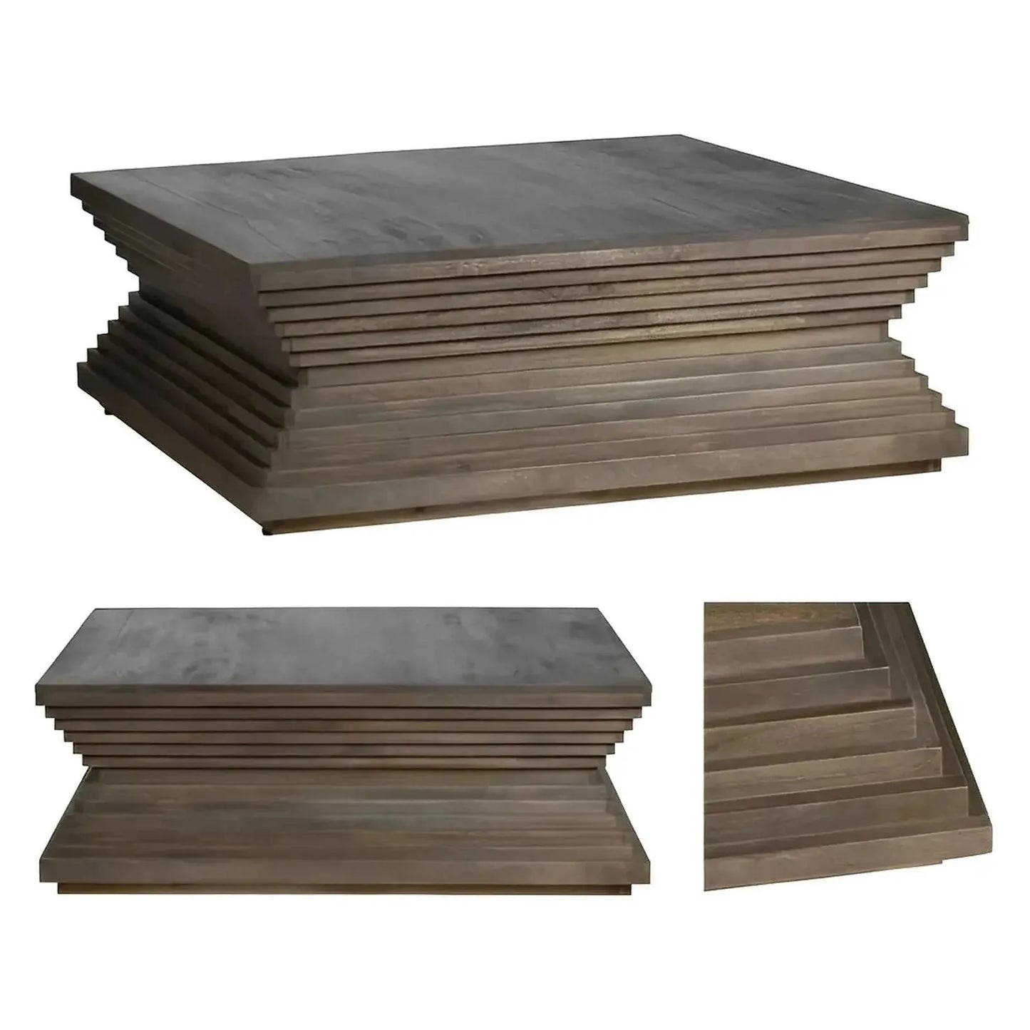 Covington Tiered Square Cocktail or Coffee Table