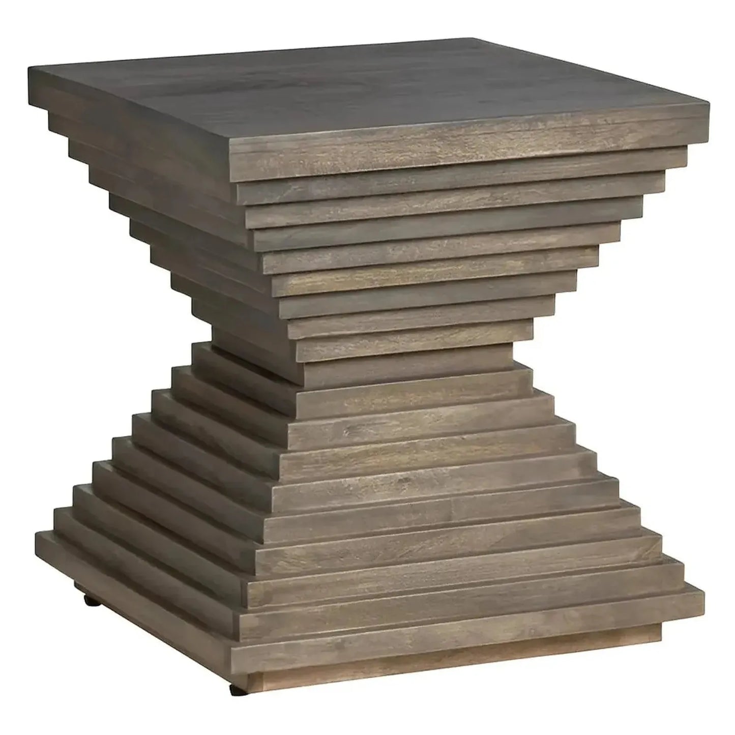 Covington End Table (Set of 2) - Square - Solid Wood - Glass Top