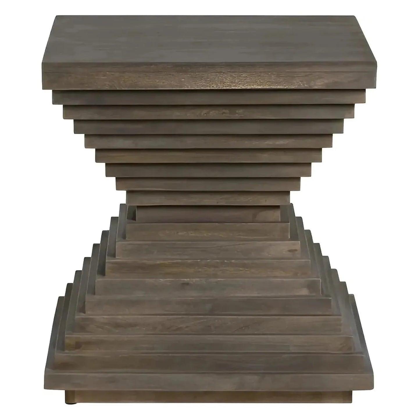 Covington End Table (Set of 2) - Square - Solid Wood - Glass Top