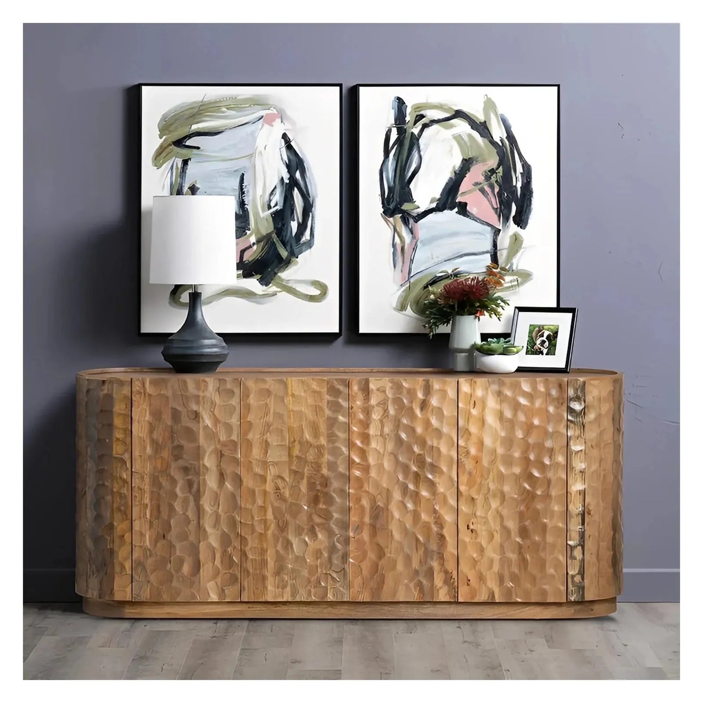 Ashbourne Four-door Sideboard, Buffet, or Credenza | 76 x 17 x 32 (in)