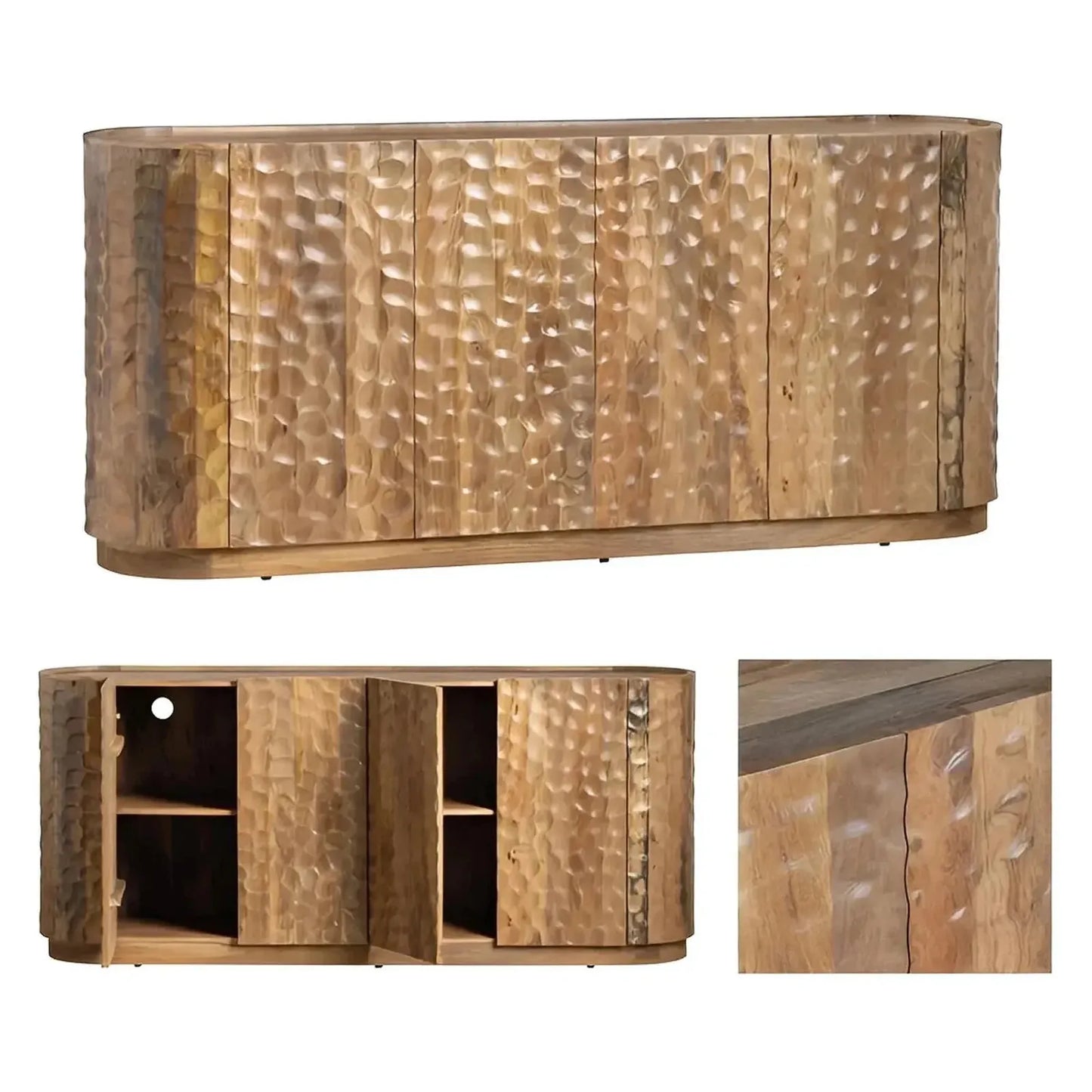 Ashbourne Four-door Sideboard, Buffet, or Credenza | 76 x 17 x 32 (in)