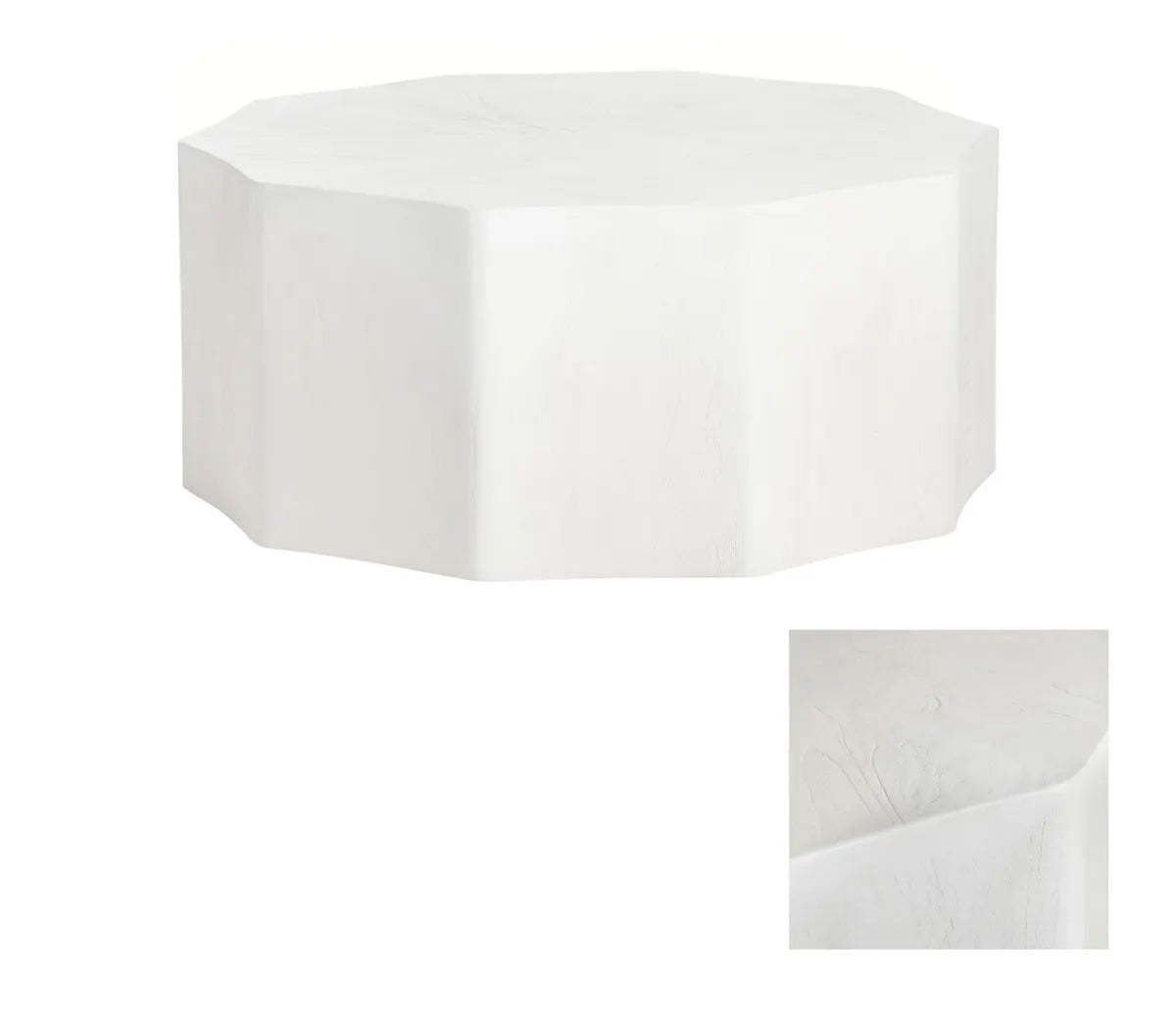 Devon Sculpted Octagon Cocktail or Coffee Table