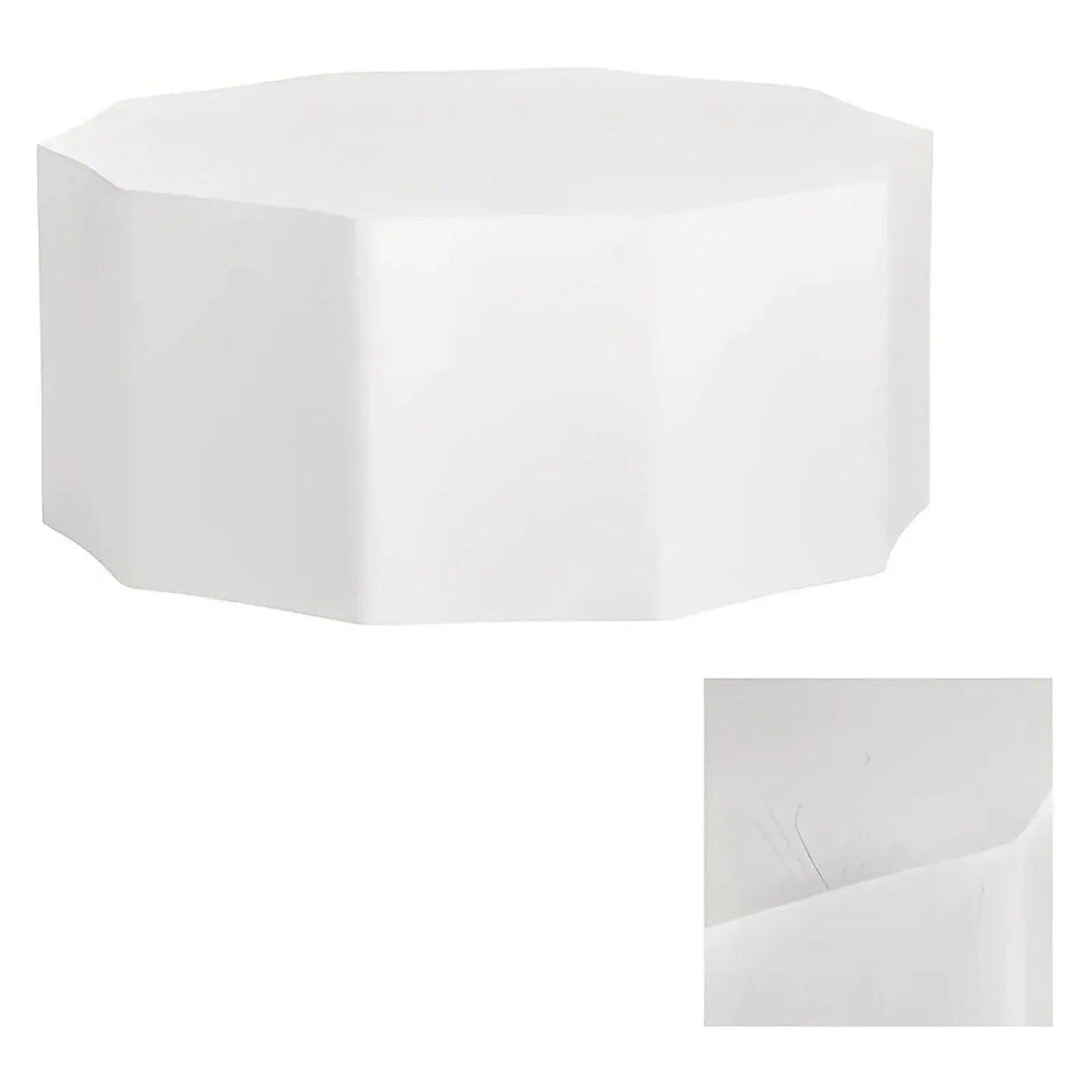 Devon Sculpted Octagon Cocktail or Coffee Table