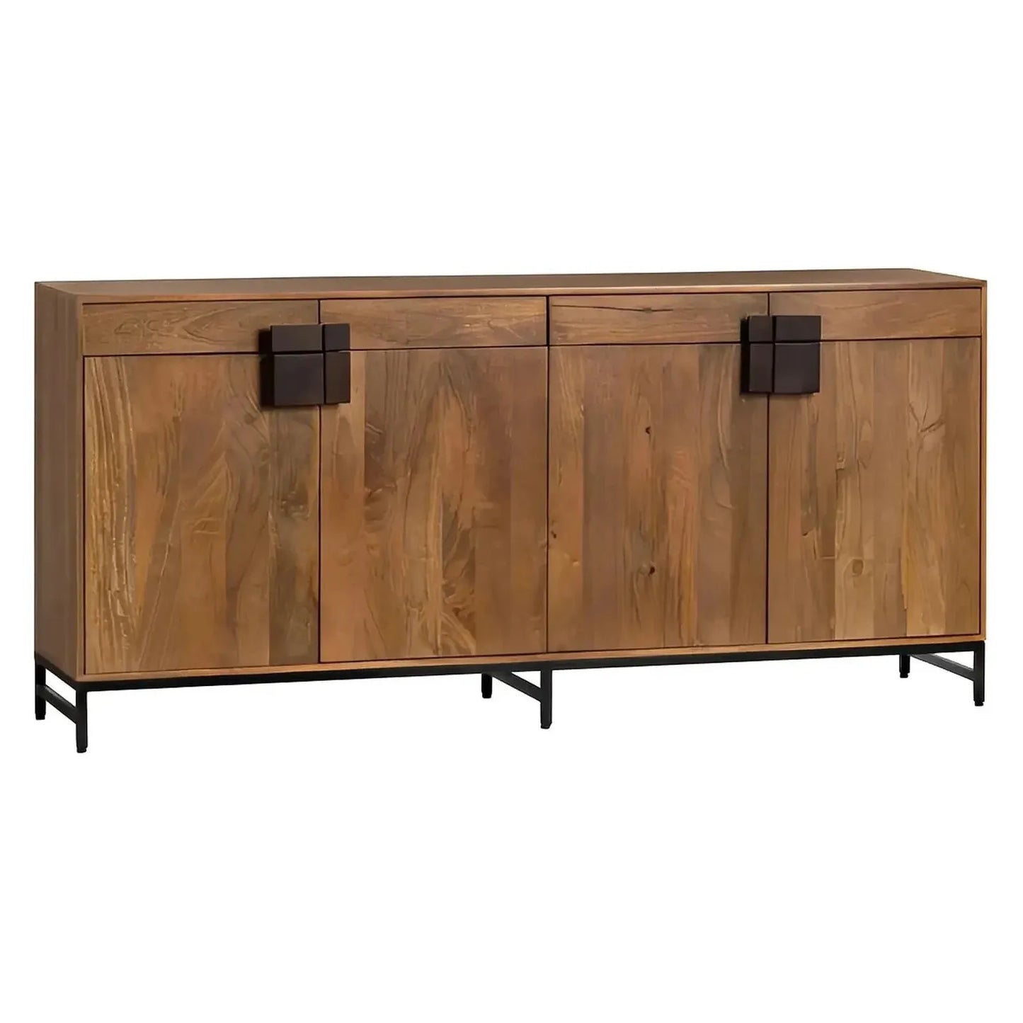 Arlington 4-door, 4-drawer Media Credenza | 76 x 16 x 34 (in)