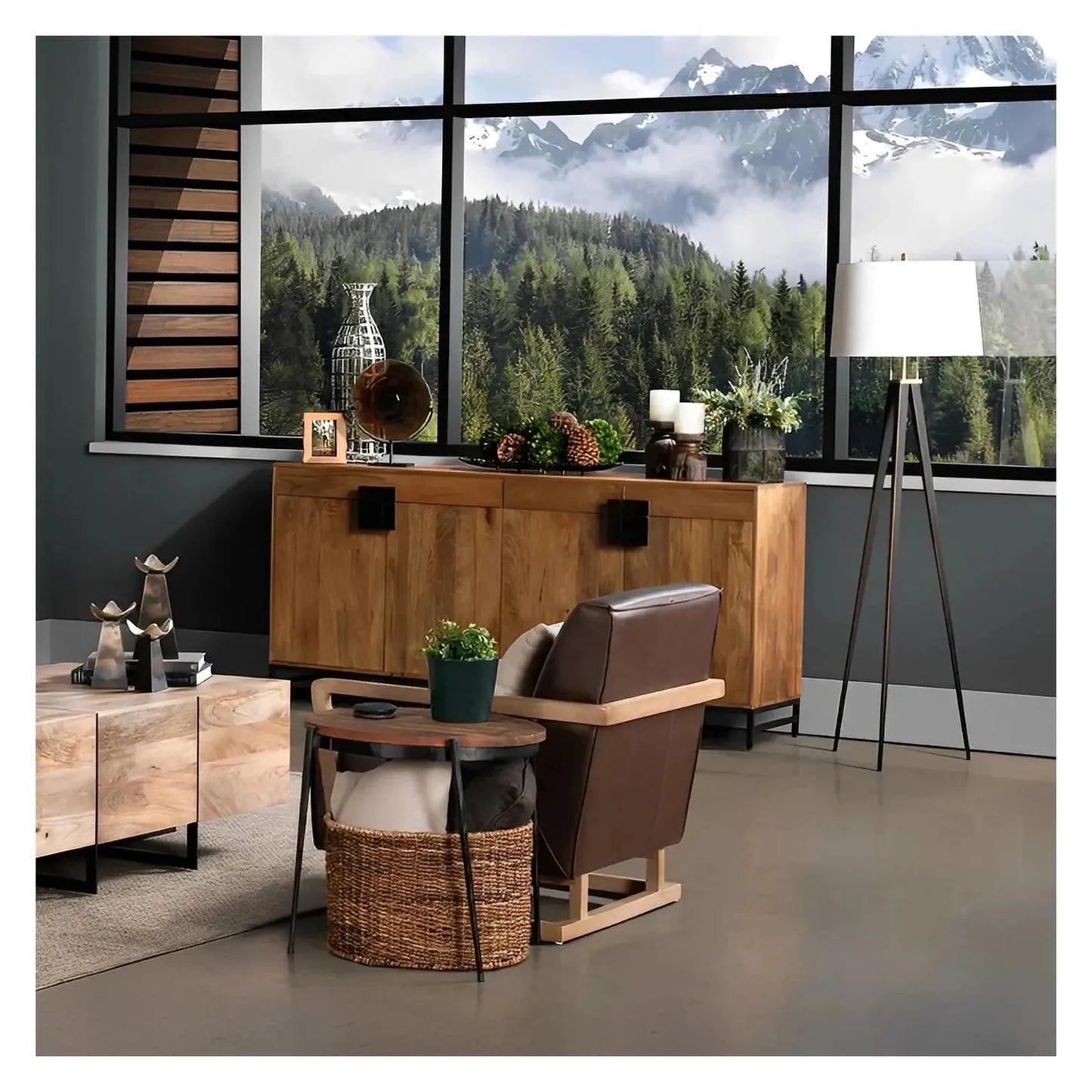 Arlington 4-door, 4-drawer Media Credenza | 76 x 16 x 34 (in)