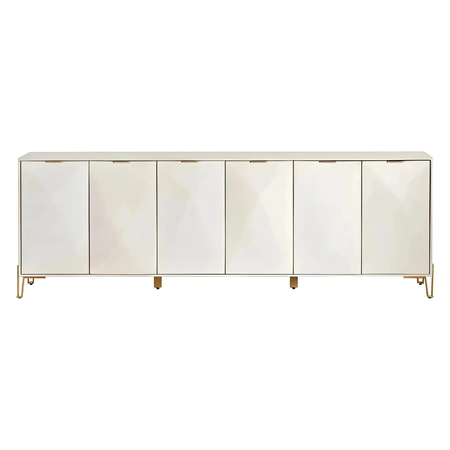 Westerdale Six-Door Sideboard - White - Contemporary, Transitional