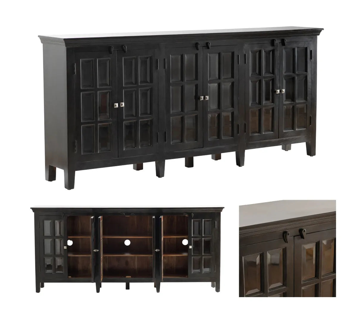 Valemont Sideboard - Black - Traditional