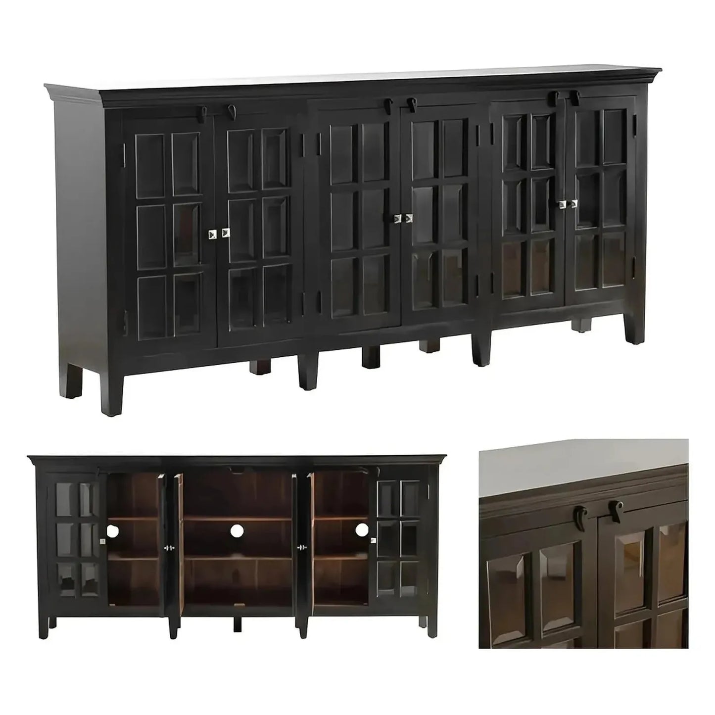 Valemont Sideboard - Black - Traditional