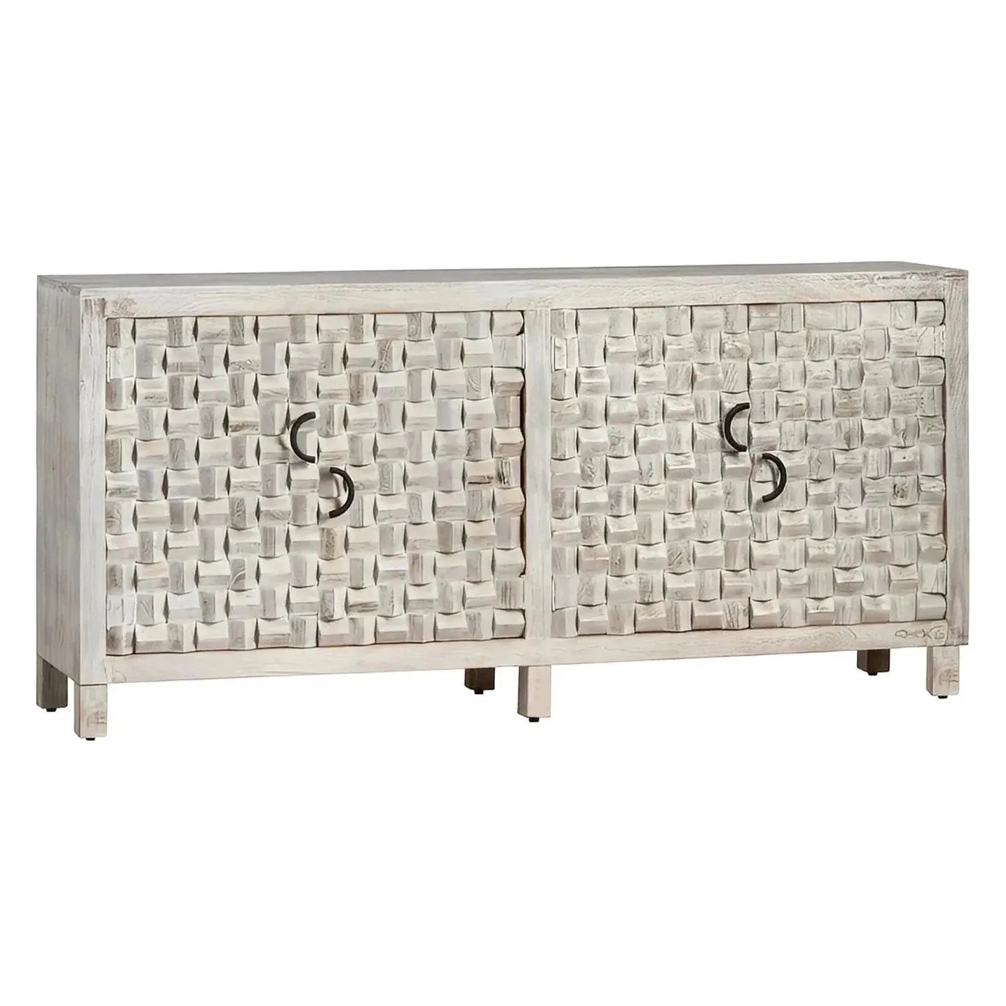 Yorkhaven Four-Door Sideboard - White - Contemporary, Transitional