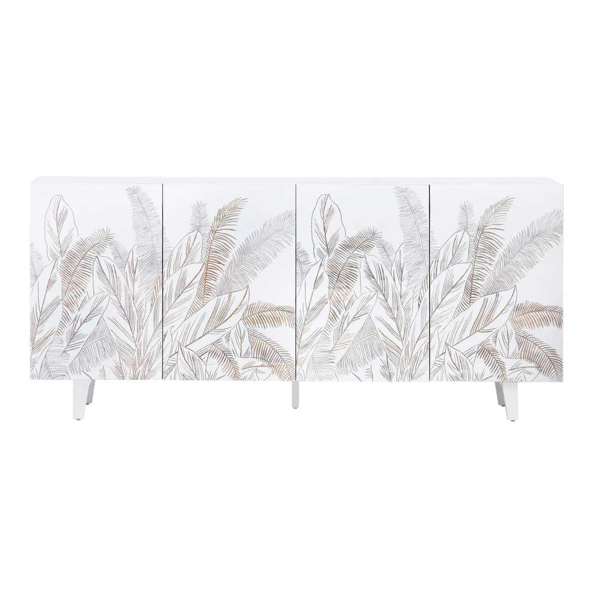Seaside Four-door Sideboard, Buffet, or Credenza | 79 x 16 x 35 (in)