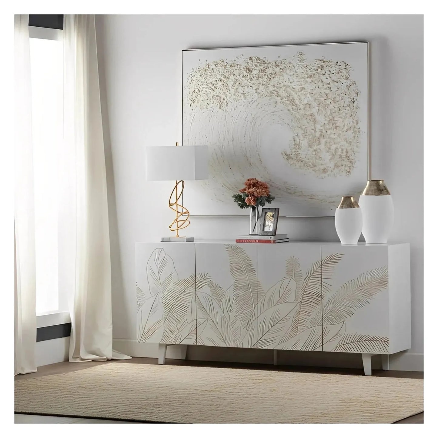 Rockledge Four-door Sideboard, Buffet, or Credenza | 79 x 16 x 35 (in)