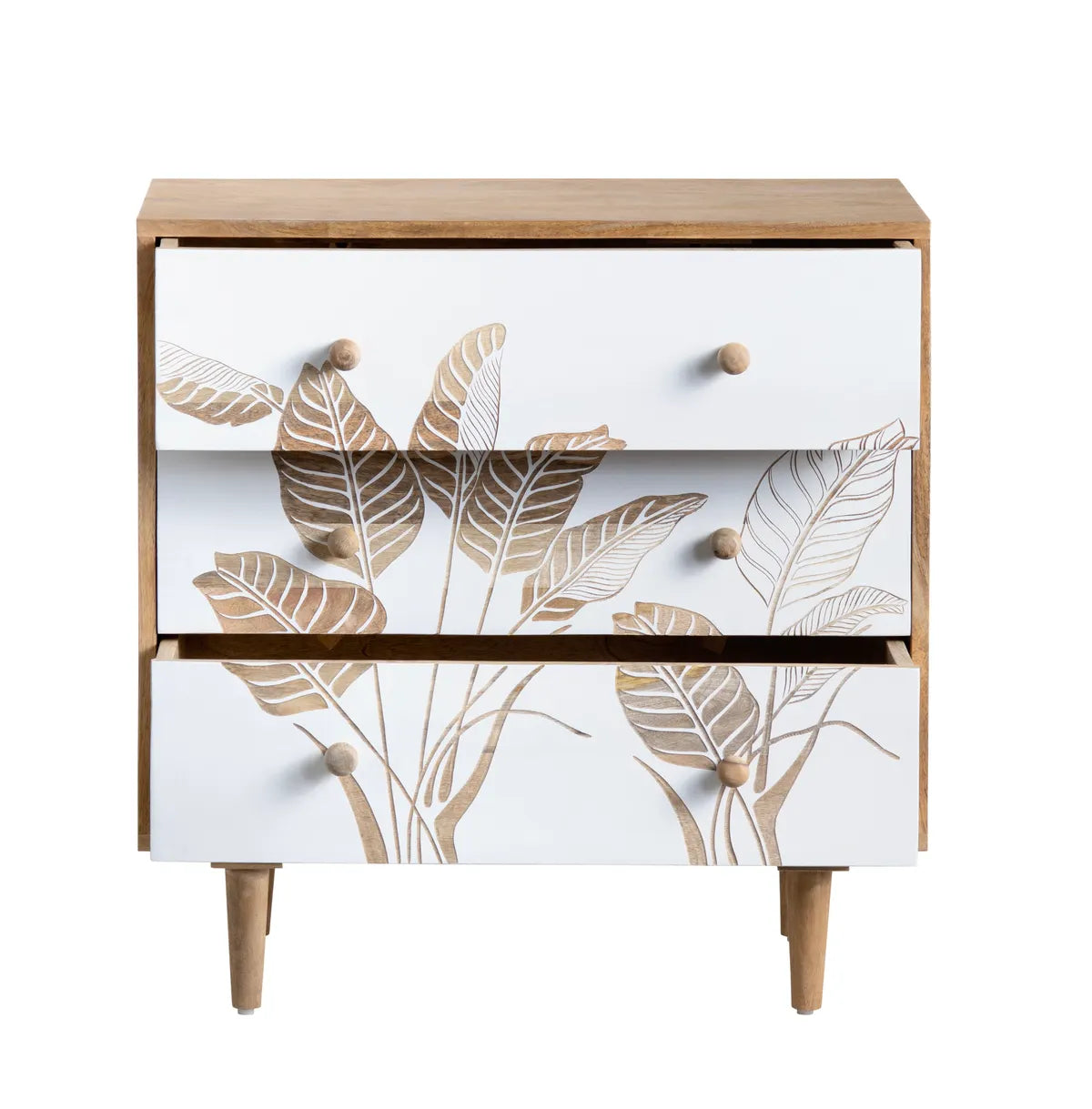Freeport  Nightstands (2-Pack), Mango Wood, Coastal, solid wood craftsmanship, durable construction