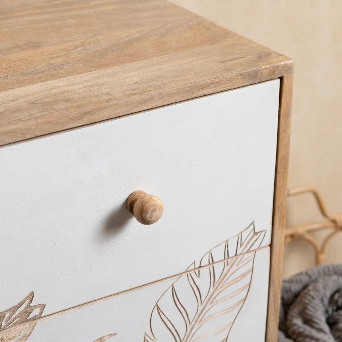 Freeport  Nightstands (2-Pack), Mango Wood, Coastal, solid wood craftsmanship, durable construction