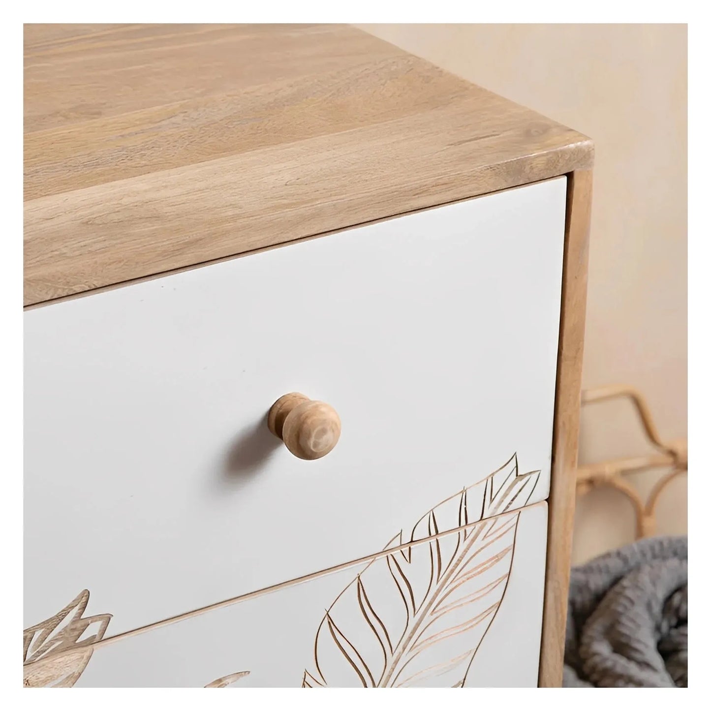 Freeport Nightstands (2-Pack), Mango Wood, Coastal, solid wood craftsmanship, durable construction