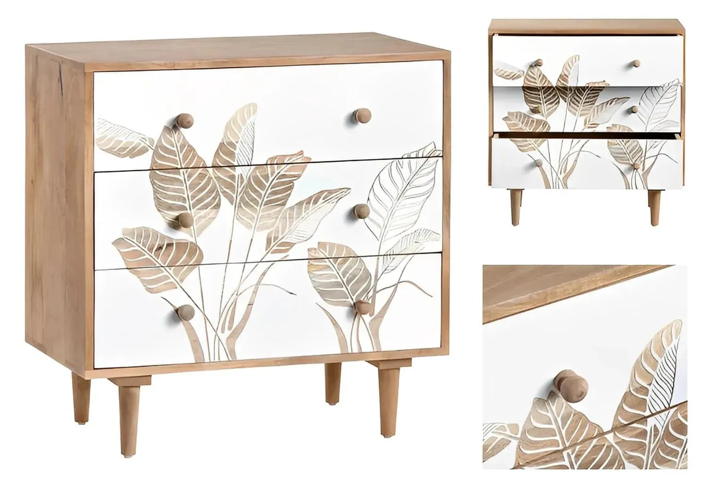 Freeport Nightstands (2-Pack), Mango Wood, Coastal, solid wood craftsmanship, durable construction