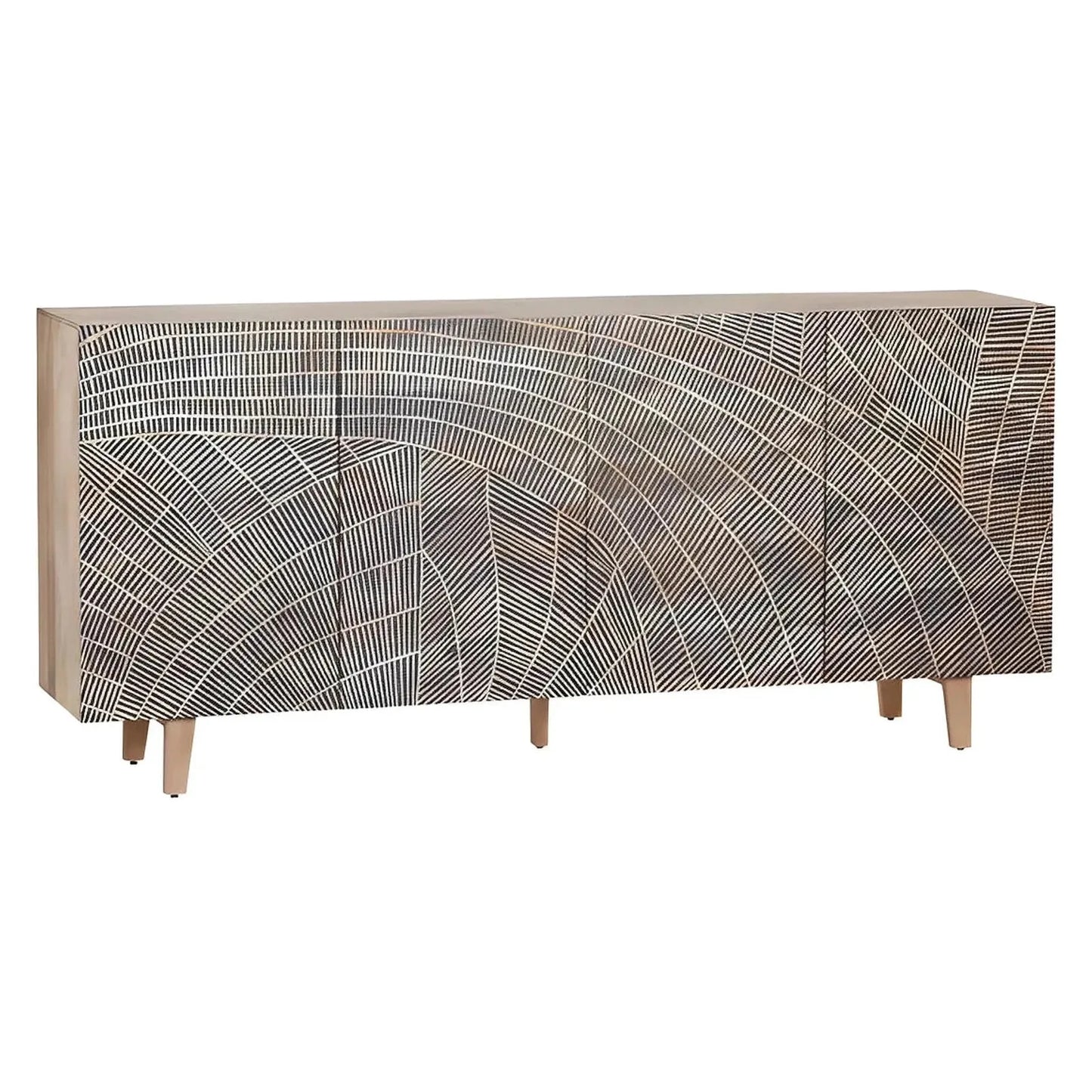 Danvers Four-door Sideboard, Buffet, or Credenza | 79 x 16 x 35 (in)